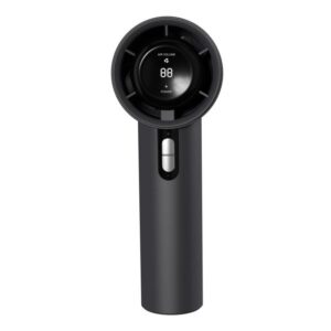 100-gear 1200mAh High Speed Handheld Fan Bladeless Mini Digital Display Small Fan, 1200mAh